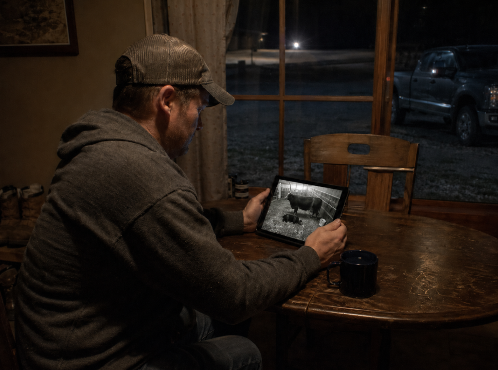 Wi-Fi for outbuildings and barns helps Jamie to check the cows remotely.